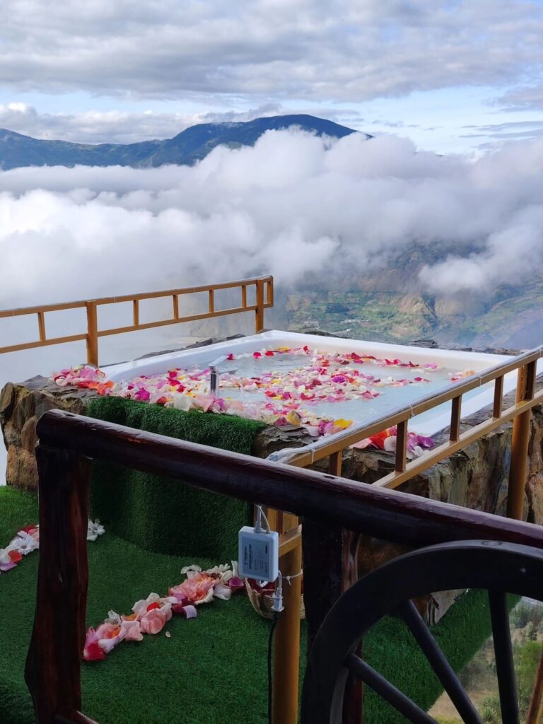 Jacuzzi con petalos